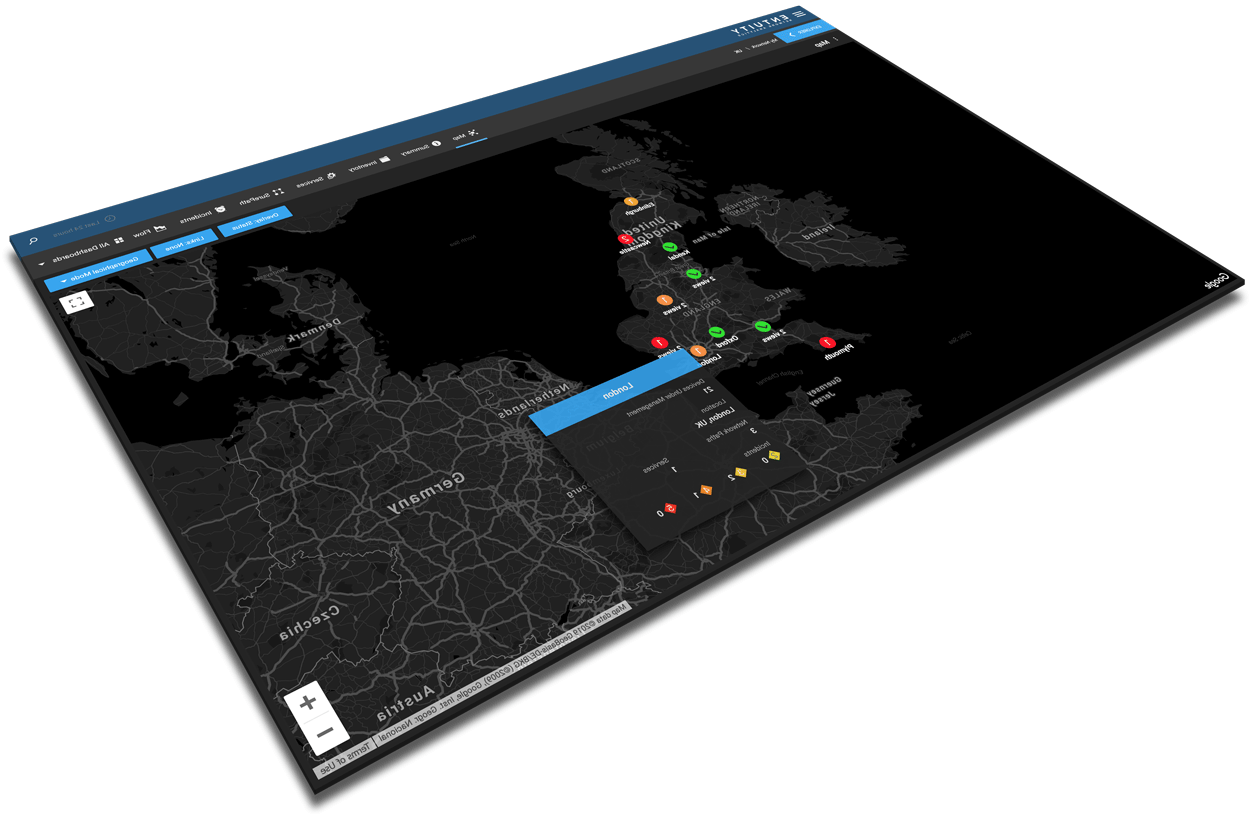 automated network diagram software on tablet